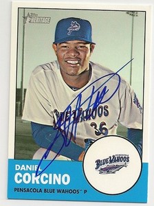 Daniel Corcino Signed 2012 Topps Heritage Minor League Card