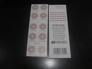 EE. UU. 2016 Sc#5131a Espiral Patriótica Para Siempre Folleto de Estampillas Panel de 10 MNH XF - Imagen 1 de 1