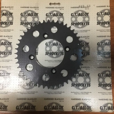 Honda CR 60 1983-1984 Rear Sprocket 45 Tooth Hardened Blackloy Aluminum Foto 1 de 2