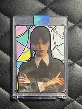 2022 John Rudolph Signed  Art Card Jenna Ortega Wednesday 1/1 Hand Painted