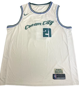 Nike Jrue Holiday Milwaukee Bucks Cream City 21 Swingman Basketball Jersey XXXL - Picture 1 of 18