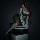 1/24 Resin Figure Model Kit Sexy Female Staff Unassembled Unpainted Toys NEW