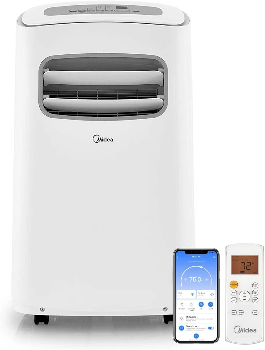Midea ポータブルエアコン ホワイト Amazon.com: Midea 8,000 BTU ASHRAE (5,300 BTU SACC) Portable Air