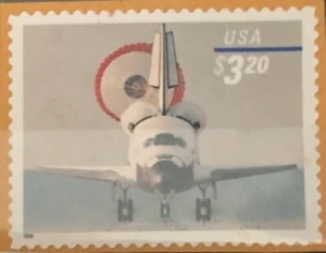 USA 1998- $3.20 Priority Mail Space Shuttle Endeavour on Paper, Not Postmarked B - Picture 1 of 1