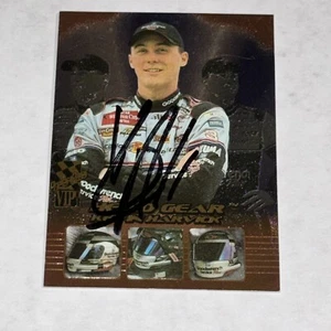 Kevin Harvick NASCAR CHAM 75 GREATS signed card 2001 PRESS PASS VIP HEAD GEAR - Picture 1 of 1