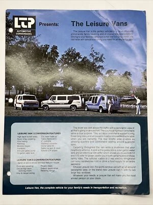 1983 LTP AUTOMOTIVE CONVERSIONS PRESENTS THE LEISURE VANS Conversion Options - Image 1 of 2