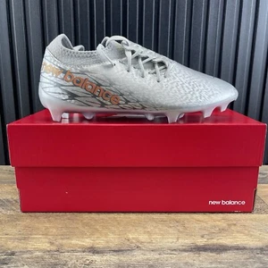 New Balance Furon V7 Dispatch FG Size 9 Mens Grey Silver Soccer Cleats - Picture 1 of 14