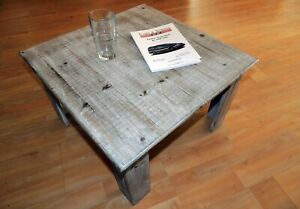 Beistelltisch Holztisch Fichte grey washed Maße : 50x50x30cm  