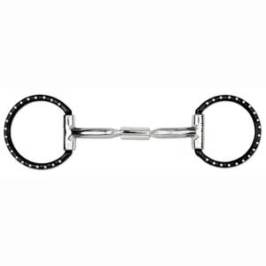 89-16025 Myler Blk Western Dee Stainless Steel Sweet Iron Wide Barrel Snaffle NE - Picture 1 of 1