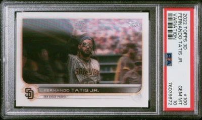 2022 Topps 3D Fernando Tatis Jr. Photo Variation PSA 10! - Image 1 of 2