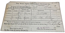 1912 WEST JERSEY & SEASHORE RAILROAD PRR SALEM NJ FREIGHT DELIVERY POST CARD