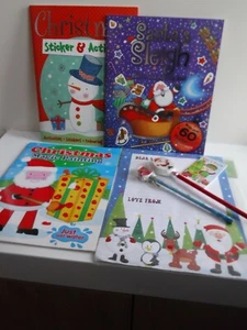 Christmas Activity Bundle -Magic Painting, Pencils, rubbers, stickers, letter  - Picture 1 of 7