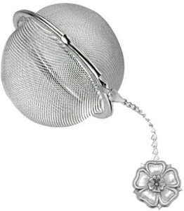 pp-g64 English Rose 2 inch Tea Ball Mesh Infuser Stainless Sphere Strainer - Picture 1 of 1