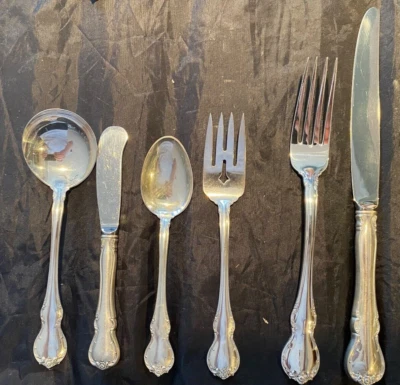 TOWLE FRENCH PROVINCIAL STERLING FLATWARE  SETTINGS FOR 4 OR 8 OR 12 STANDARD - Image 1 of 2