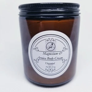 Magnesium Arnica Body Cream Natural Pain Relief Cramps Arthritis 8oz TnJ's Shop - Picture 1 of 3