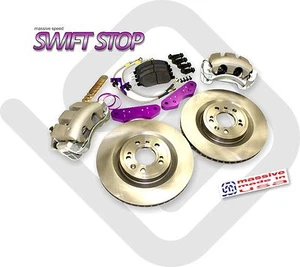 Kit grande de freno de disco delantero MSS Focus 99-11 SVT aluminio doble pistón rotor de 13 - Imagen 1 de 1