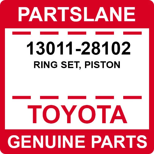 13011-28102 JUEGO DE ANILLOS ORIGINALES Toyota, pistón Foto 1 de 1