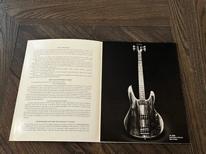 Vintage Original 1975 Travis Bean TB2000 Solid Body Bassgitarre Katalog Broschüre - Bild 1 von 6