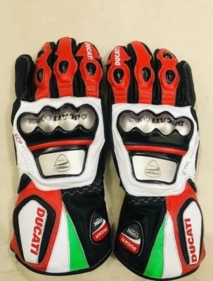 Guantes de cuero para carreras Ducati Corse para hombre Foto 1 de 2