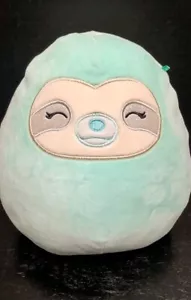 Squishmallows Sleeping Sloth Eyes Closed 8" New - Picture 1 of 5
