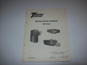 Trane Montageanleitung alle Einheiten, 1977, x - Bild 1 von 5
