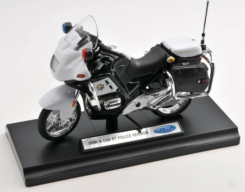 BLITZ VERSAND BMW R 1100 RT Police Polizei Welly Motorrad Modell 1:18 NEU OVP CP - Bild 1 von 1