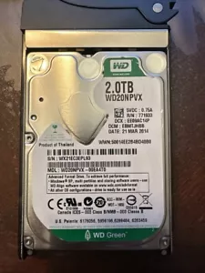 WD Green 2TB 2.5 inches drive - WD20NPVX-00EA4T0 - Picture 1 of 1