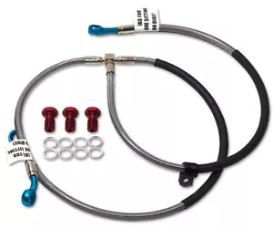 HONDA 2007-2017 CBR 600RR GALFER GP FRONT BRAIDED STAINLESS STEEL BRAKE LINE KIT - Picture 1 of 9