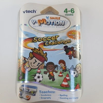 Vtech V.Smile V.Motion Soccer Challenge Educational Learning Game  - Image 1 of 4