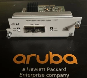 HP J9731A HPE Aruba 2920 2-Port 10GbE SFP+ Module 10Gb Fiber - Picture 1 of 6