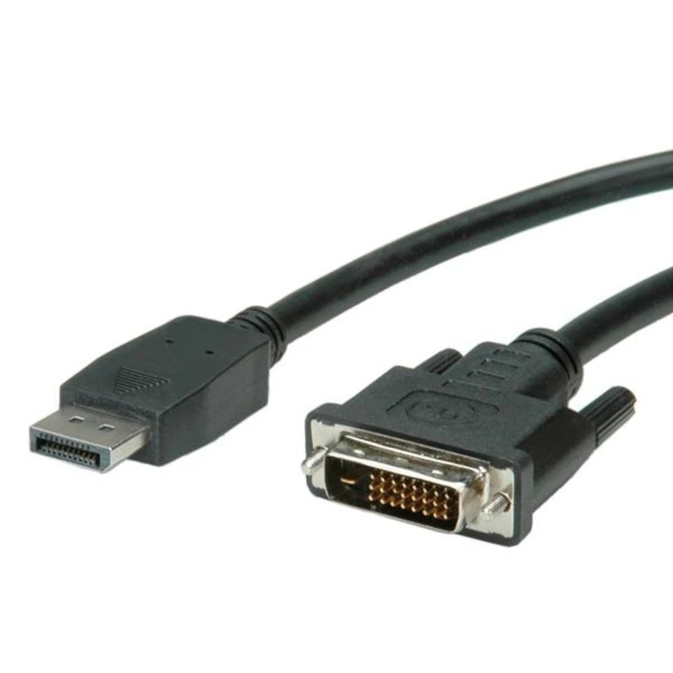 VALUE #11.99.5616 DisplayPort auf DVI Kabel ST/ST LSOH 3m schwarz - Bild 1 von 1