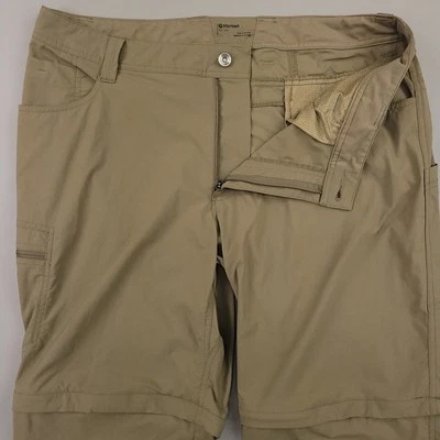 Marmot Convertible Pants Mens 36 Hiking Outdoor Zip Off Nylon Stretch N42140 - Image 1 of 4