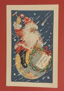 Präge-AK Ansichtskarte, Weihnachten, Weihnachtsmann USA, ca. 1910 - Bild 1 von 2