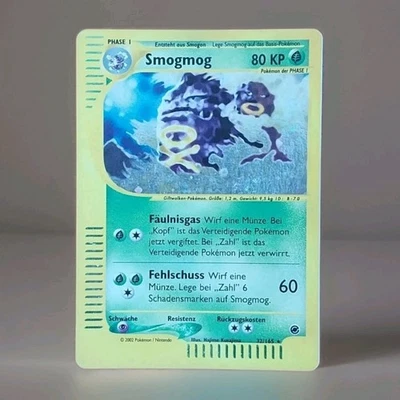 Smogmog Holo Pokemon Karte Deutsch 32/165 Expedition - Bild 1 von 3