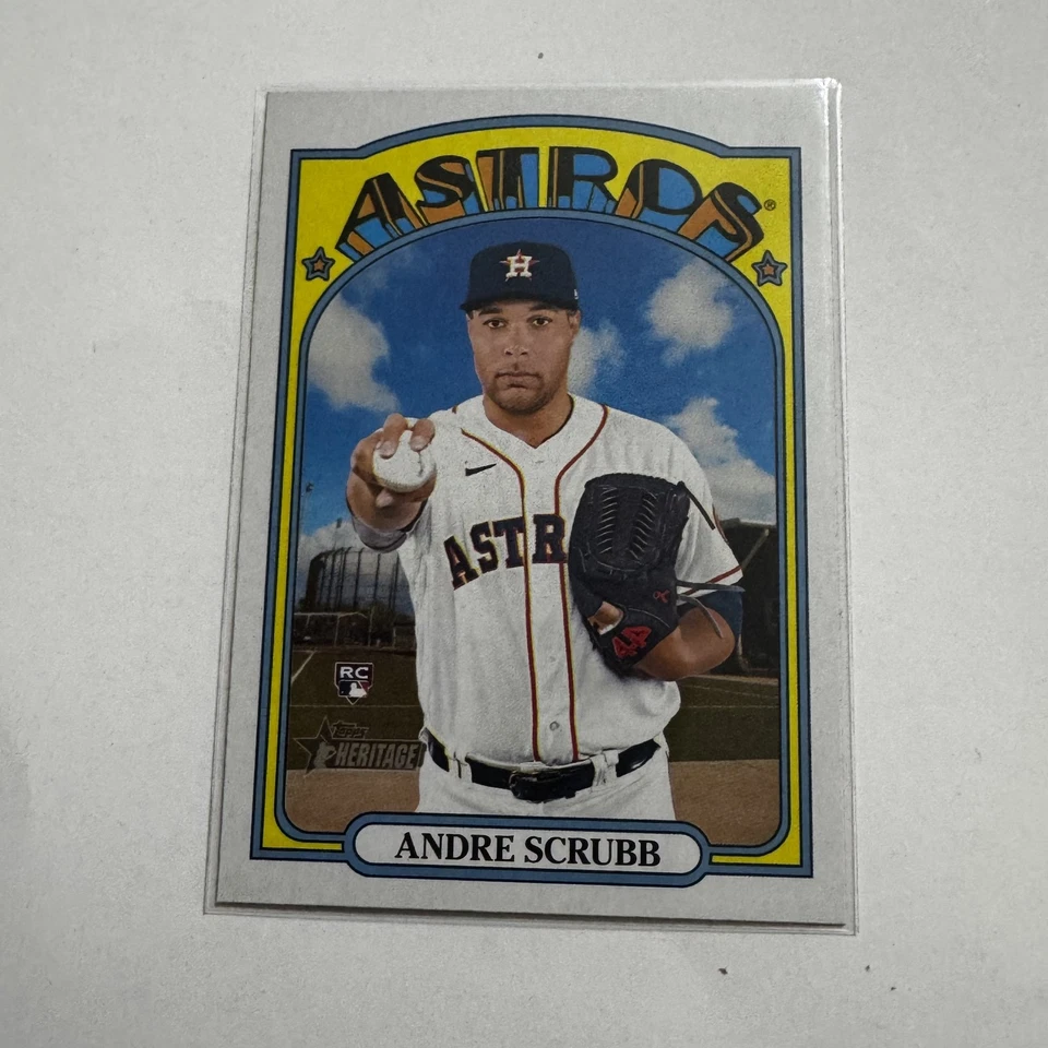 2021 Topps Heritage #592 Andre Scrubb - Image 1 of 1