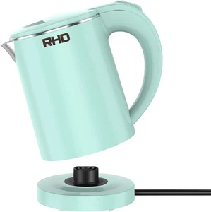 0.5L Small Portable Electric Kettles for Boiling Water, Stainless Steel Green - Picture 1 of 7