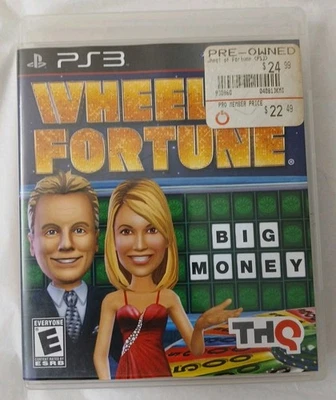 Wheel of Fortune (Sony PlayStation 3, 2012) PS3 Game, Manual and Case GUC Retro  - Image 1 of 4