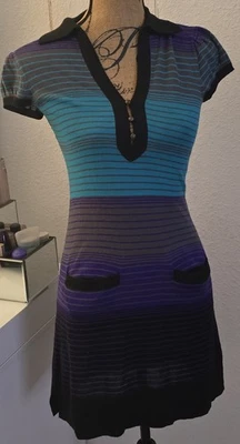 Mini vestido/túnica suéter feminino FREE PEOPLE tamanho pequeno vintage - Imagem 1 de 4