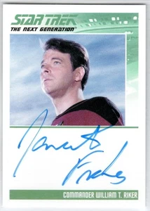 STAR TREK INFLEXIONS THE NEXT GENERATION JONATHAN FRAKES WILLIAM RIKER AUTOGRAPH - Picture 1 of 2