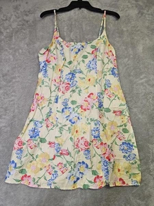 Abito donna nuovo un nuovo giorno spaghetti strap sole giallo con fiori taglia 12 - Foto 1 di 2