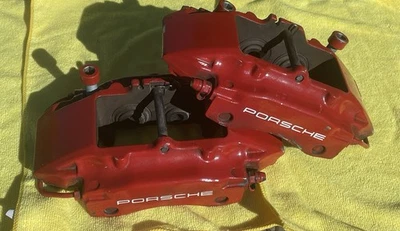 1997-2012 Porsche Boxster Cayman Rear Brake Calipers Brembo Set Red Left Right - Image 1 of 4