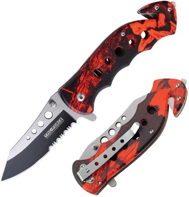 Tac Force Rescue Assisted Opening Folding Knife 3¼" Stainless Steel Construction - Image 1 of 3
