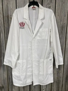 Dickies 36” Long Men's Consultation Lab Coat 81404 DWHZ White SZ44 - Picture 1 of 3