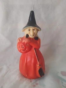 Vintage HALLOWEEN CANDLES~ GURLEY ~ LARGE WITCH A~ MINT ~ 8” - Picture 1 of 2