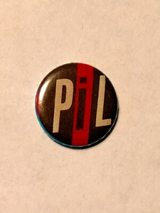 Public Image Ltd. PIL logo music group vintage SMALL BUTTON - Imagen 1 de 2