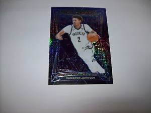 2023-24 Panini Obsidian #65 Cameron Johnson Blue Etch SP #5\5 Rare NM Free Ship - Picture 1 of 5