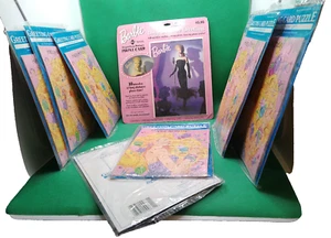 Barbie Mattel greeting card puzzle 1990 Gibson lot 10 long distance phone card - Picture 1 of 8