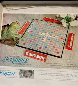 Vintage 1967 Scrabble Deluxe Edition No 71 Selchow & Righter Original Box Gift - Picture 1 of 11