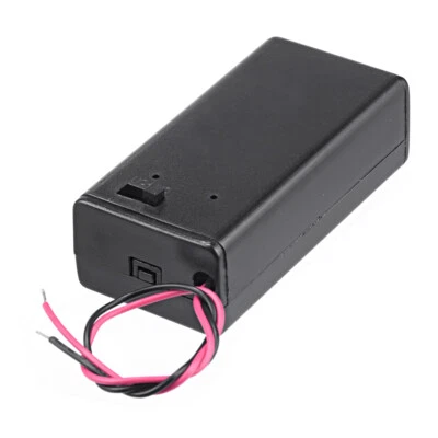 9V Battery Holder With Connection Wire Cable And On Off Switch PP3 Case Box 4C3