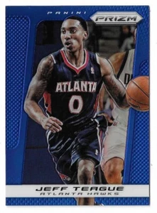 2013-14 Panini Prizm Basketball Jeff Teague Blue Prizm Card #15 Atlanta Hawks - Picture 1 of 2